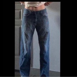 Levi’s blue washed out mid-rise jeans